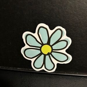 CUTE BLUE  FLOWER STICKER